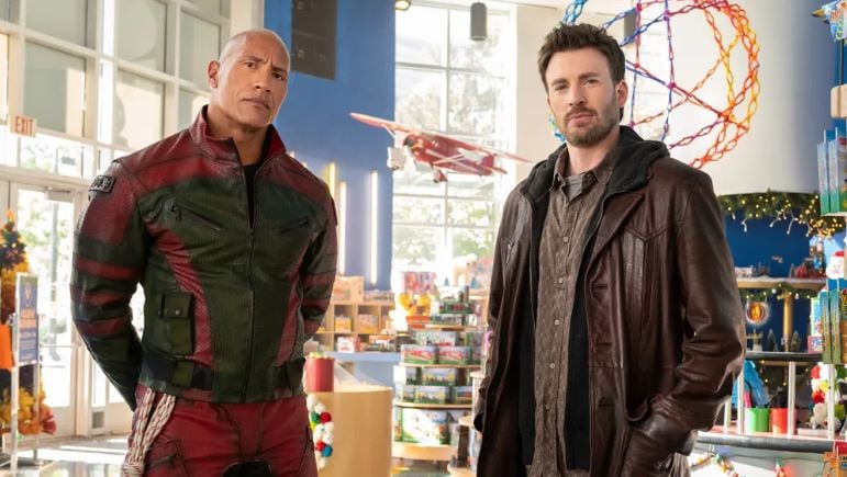 Dwayne Johnson-Chris Evans in ‘Red One’